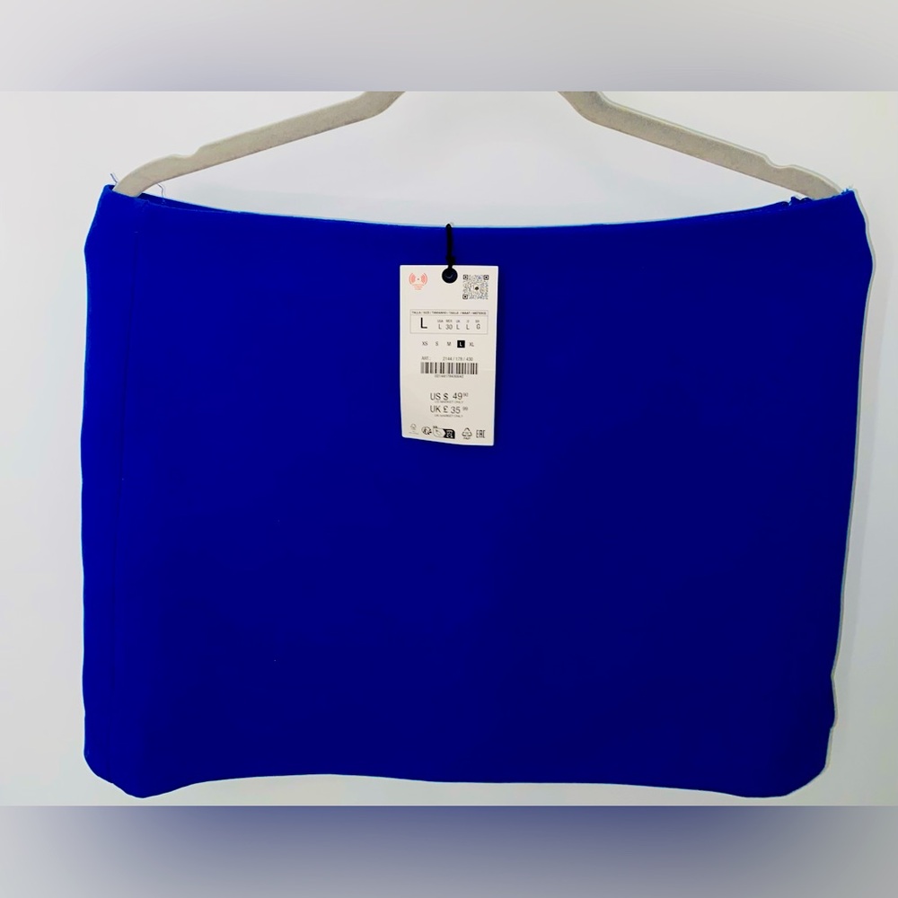 Zara - Royal Blue Mini Skirt